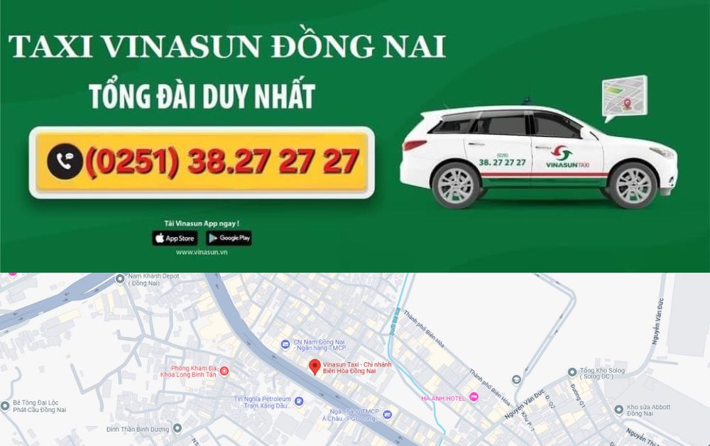 taxi vinasun trảng bom