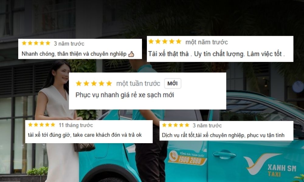 ứng dụng đặt taxi xanh sm